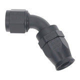 DeatschWerks 10AN Female Flare Swivel 60-Degree Hose End PTFE - Anodized Matte Black - 6-02-0877-B