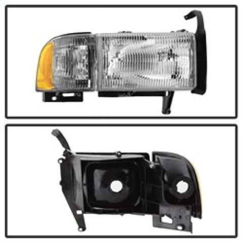 xTune 94-01 Dodge Ram 1500 (Excl Sport) OEM Style Headlight w/Corner - OEM Right (HD-JH-DR94-OE-R) - 9038181