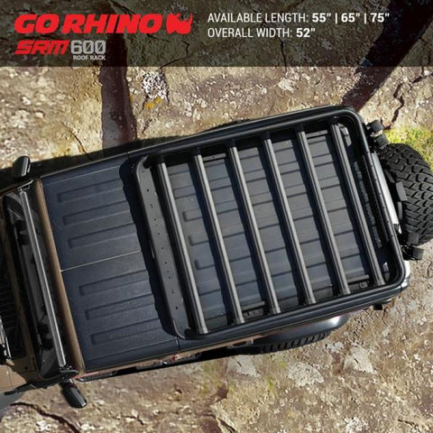 Go Rhino Universal 65in SRM 600 Basket Style Rack - Textured black - 5936065T