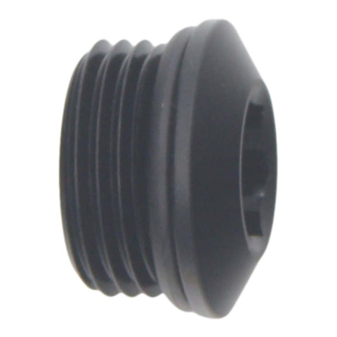 DeatschWerks 8AN ORB Male Plug Low Profile Internal Allen/Hex (Incl O-Ring) Anodized Matte Black - 6-02-0718-B