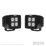 Westin HyperQ LED Auxiliary Lights 3in x 3in cube 20w Flood - Black - 09-12205B-PR