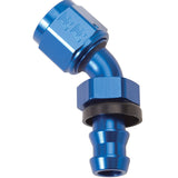 Russell Performance -4 AN Twist-Lok 45 Degree Hose End (Blue) - 624070