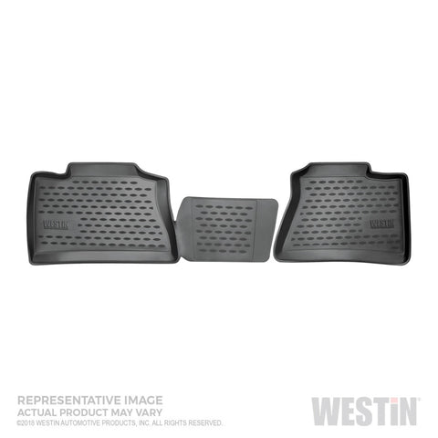 Westin 14-18 Chevrolet Silverado 1500/2500/3500 Double Cab Profile Floor Liners Front Row - Black - 74-06-21030