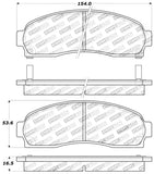 StopTech Sport Brake Pads w/Shims and Hardware - Rear - 309.08330