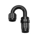 Russell Performance -6 AN Black 180 Degree Full Flow Swivel Hose End - 613505