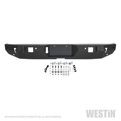 Westin 2020 Jeep Gladiator w/Sensors WJ2 Rear Bumper w/Sensor - Textured Black - 59-82075