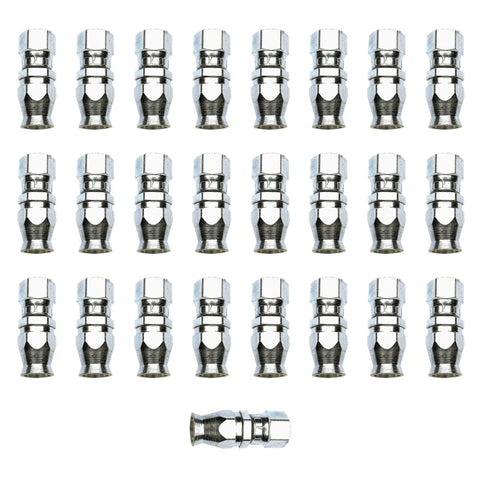 Russell Performance -6 AN Endura Pwerflex Power Steering Straight Hose Ends (25 pcs.) - 620409