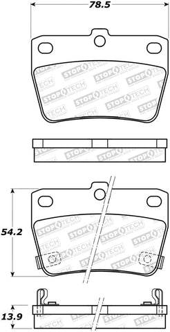 StopTech Street Brake Pads - 308.10510