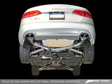 AWE Tuning Audi B8.5 S4 3.0T Track Edition Exhaust - Chrome Silver Tips (102mm) - 3020-42026