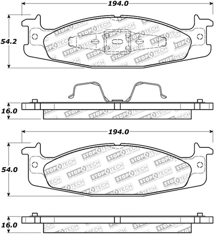 StopTech Street Select Brake Pads - 305.06320