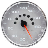 Autometer Spek-Pro Gauge Speedometer 5in 180 Mph Elec. Programmable Silver/Chrome - P23021