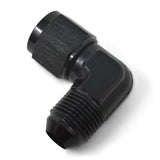 Russell Performance -8 AN 90 Degree Male AN to Female AN Fitting (Black) - 614807