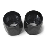 Russell Performance 2-Piece -8 AN Full Flow Swivel Hose End Sockets (Qty 2) - Polished and Black - 615533