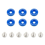 Mishimoto Small Fender Washer Kit (6pcs) - Blue - MMFW-SM-6BL