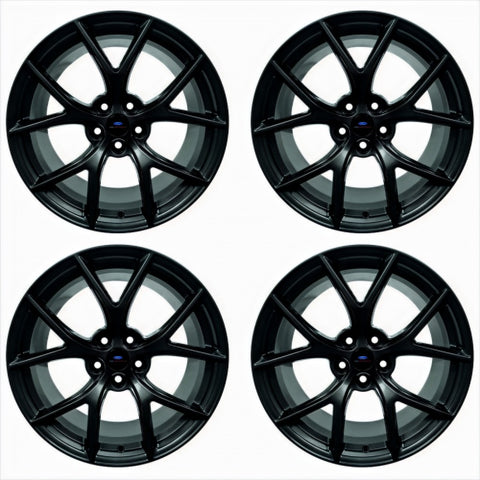 Ford Racing 15-20 Mustang19x9.5in & 19x10in Wheel Kit w/TPMS - Matte Black - M-1007K-DC19MB