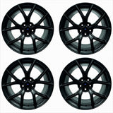 Ford Racing 15-20 Mustang19x10.5in & 19x11in Wheel Kit w/TPMS - Matte Black - M-1007K-DC19XMB