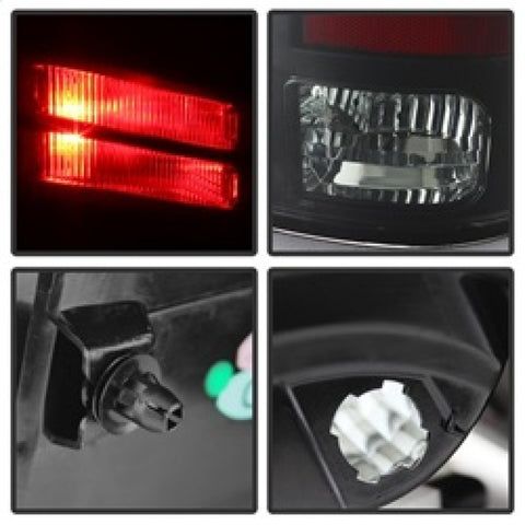 Spyder Dodge Ram 1500 09-14 LED Tail Lights Incandescent- Blk Smke ALT-YD-DRAM09-LED-BSM - 5078124