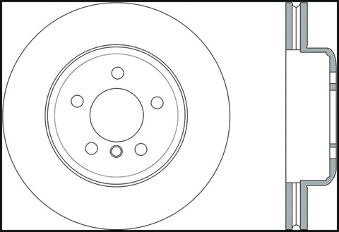 StopTech Sport Slotted 12-16 BMW 640i Front Left Rotor - 126.34124SL