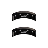 MGP 4 Caliper Covers Engraved Front & Rear MGP Black finish silver ch - 20130SMGPBK