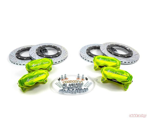 Agency Power Big Brake Kit Front and Rear Monster Green Can-Am Maverick X3 Turbo 14-18 - AP-BRP-X3-460-GRN