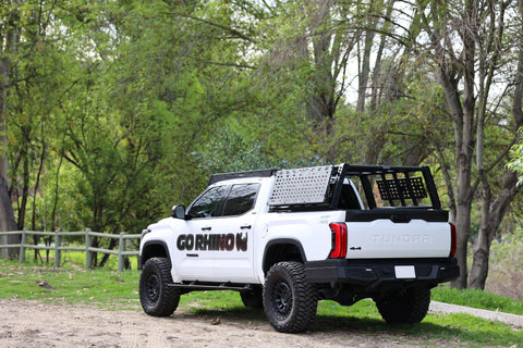 Go Rhino 22-23 Toyota Tundra CrewMax Cab 4dr E-BOARD E1 Electric Running Board Kit - Tex. Blk - 20443587PC