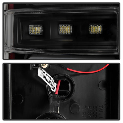 Spyder 16-17 Toyota Tacoma LED Tail Lights - Black Smoke (ALT-YD-TT16-LED-BSM) - 5085740