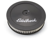 Edelbrock Air Cleaner Pro-Flo Series Round Steel Top Paper Element 10In Dia X 3 5In Black - 1203