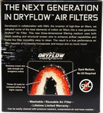 AEM 2.75in Flange 6in x 4.5in Base 6in x 3.8125in Top 5in Height DryFlow Air Filter - 21-2129DK