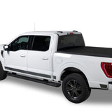 Putco 15-20 Ford F-150 Super Crew 6.5ft (4.25in Tall - 12pcs) Black Platinum Rocker Panels - 9751445BP