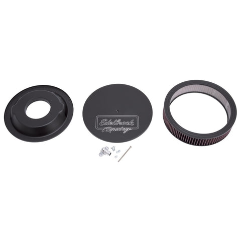 Edelbrock Air Cleaner Victor Series Round Aluminum Top Cloth Element 14In Dia X 3 125In Black - 41613