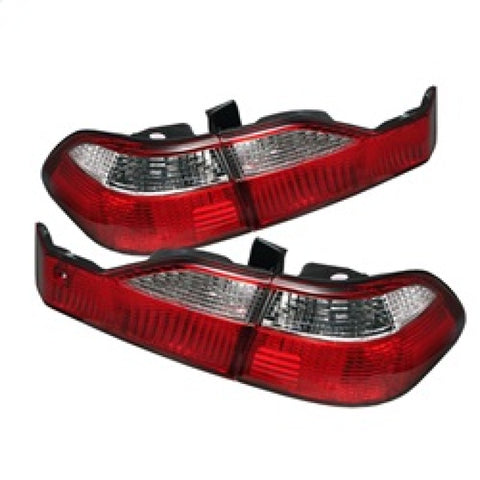 Spyder Honda Accord 98-00 4Dr Euro Style Tail Lights Red Clear ALT-YD-HA98-RC - 5004352