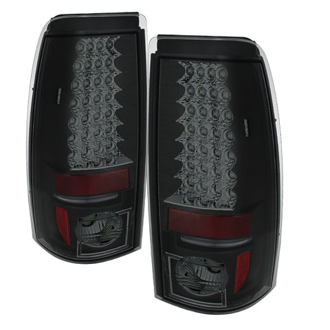 Spyder Chevy Silverado 1500 99-02 (Not Fit Stepside) LED Tail Lights Blk Smke ALT-YD-CS99-LED-BSM - 5078063