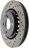 StopTech Sport Cross Drilled Brake Rotor - Front Left - 128.40092R