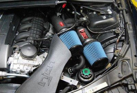 Injen 07-09 335i E92 / 08-09 135i E82 3.0L L6 Twin intake Wrinkle Black Short Ram Intake - SP1125WB