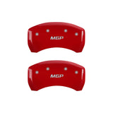 MGP 4 Caliper Covers Engraved Front & Rear MGP Red Finish Silver Char 2016 Mercedes-Benz GLE550E - 23227SMGPRD