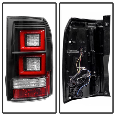 Spyder Land Rover Discovery LR4 10-14 Light Bar LED Tail Lights Black ALT-YD-LRDLR410-LBLED-BK - 5080936