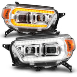 ANZO 10-13 Toyota 4Runner Projector Headlights - Chrome - 111603