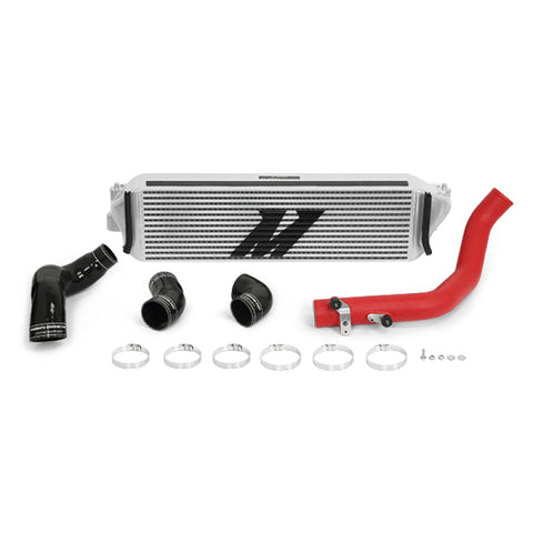 Mishimoto 2017+ Honda Civic Type R Intercooler Kit - Silver Intercooler Red Piping - MMINT-CTR-17KSLWRD