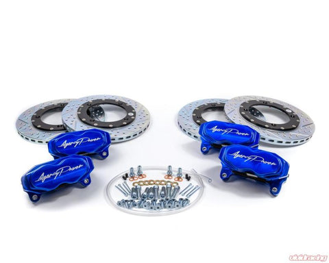 Agency Power Big Brake Kit Front and Rear Blue Ice Can-Am Maverick X3 Turbo 14-18 - AP-BRP-X3-460-BLU