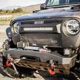 Westin 18-22 Jeep Wrangler JL / 20-22 Gladiator WJ2 Stubby Front Bumper - Tex. Blk - 59-80065