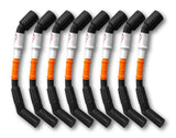 Kooks 10mm Spark Plug Wires - Orange w/Black Boots (8 pc. Set) - 750205