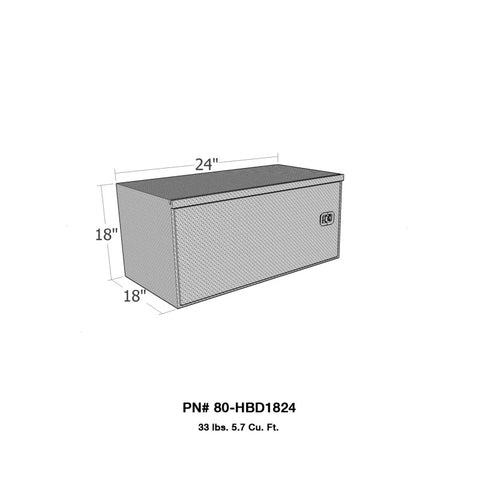 Westin/Brute HD Under Body 18in x 24in Swing Door - Aluminum - 80-HBD1824