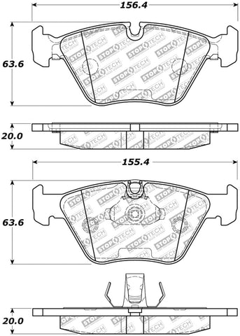 StopTech Street Select Brake Pads w/Hardware - Front - 305.09460