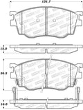 StopTech Street Brake Pads - 308.07550