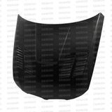 Seibon 09-11 BMW 3 Series 4dr (Exc M3) GTR-Style Carbon Fiber Hood - HD0910BMWE90-GTR