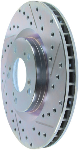 StopTech Select Sport 2000-2009 Honda S2000 Slotted and Drilled Left Front Brake Rotor - 227.40048L