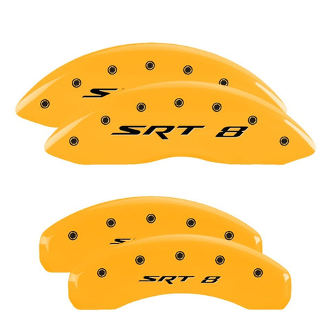 MGP 4 Caliper Covers Engraved Front & Rear MGP Yellow Finish Black Char 2007 Suzuki Grand Vitara - 30001SMGPYL