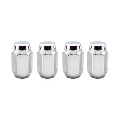 McGard Hex Lug Nut (Cone Seat) 7/16-20 / 13/16 Hex / 1.5in. Length (4-Pack) - Chrome - 64001