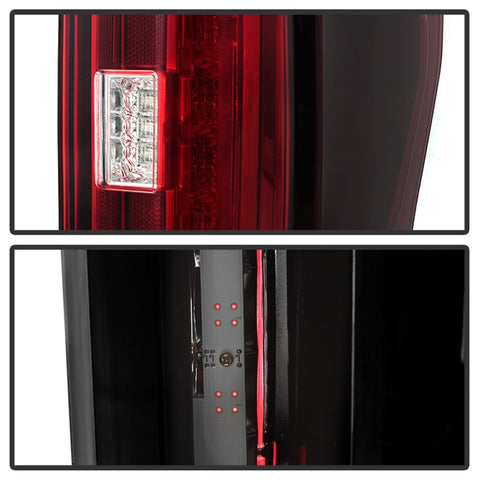 Spyder 17-18 Ford F-250 SD (w/Blind Spot Sensor) LED Tail Lights - Red Clr (ALT-YD-FS17BS-LED-RC) - 5085634