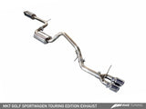 AWE Tuning VW MK7 Golf SportWagen Touring Edition Exhaust w/Chrome Silver Tips (90mm) - 3015-22048